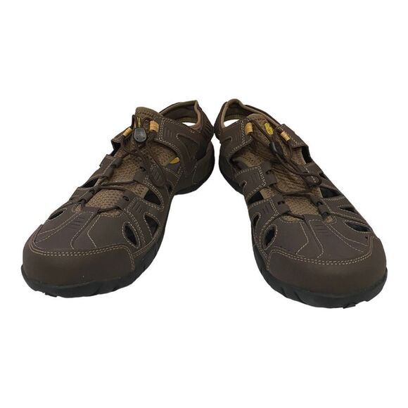 Teva Men\'s Abbett Brown ShocPad Closed Toe Hiking Waterproof Sandals 13